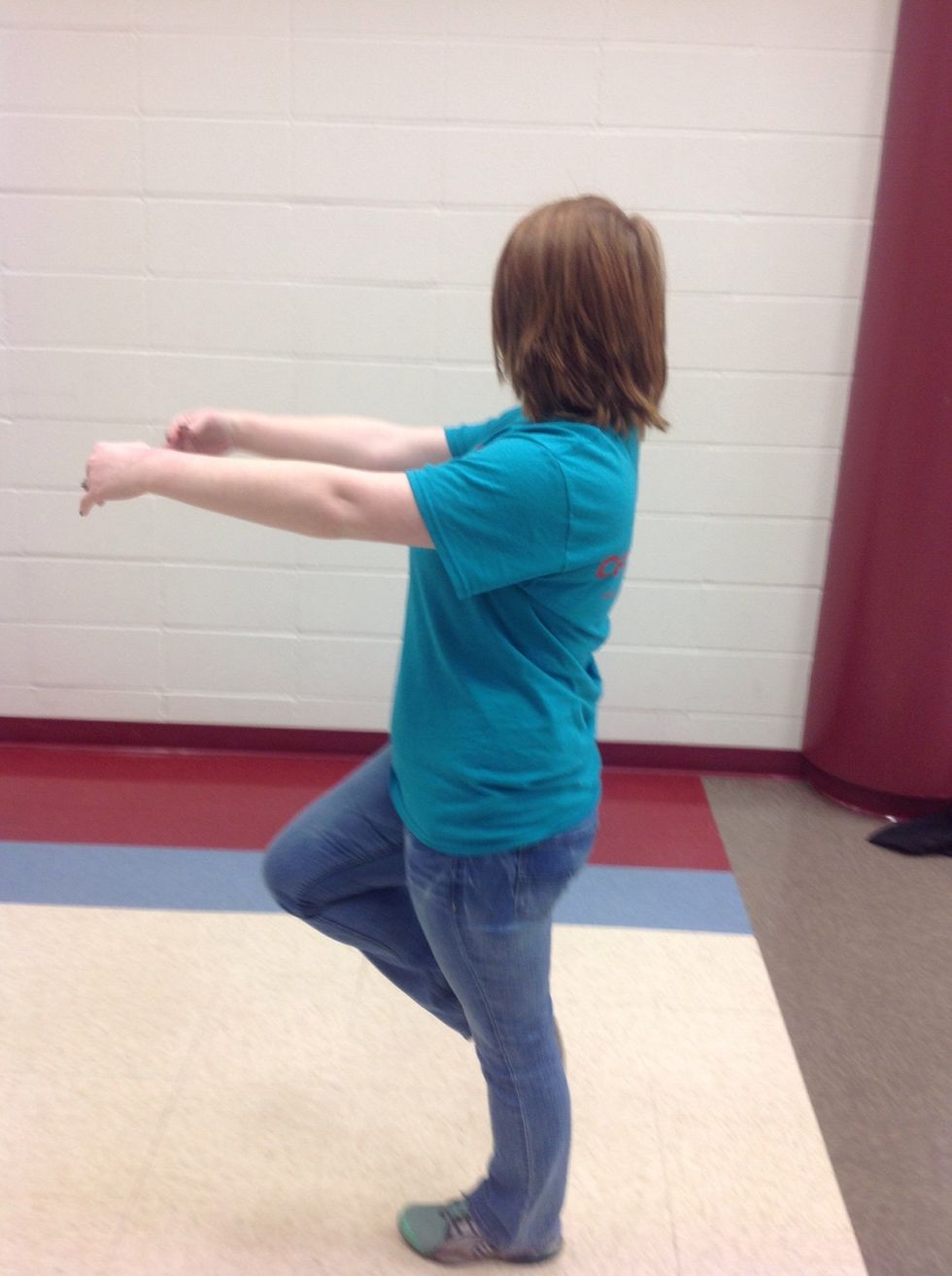 You have to "spot" look before you turn, to the right and let your body follow