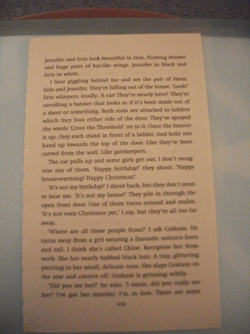 You have your page, you can choose to cut off the margins like I did. Or you could use a different type of paper.