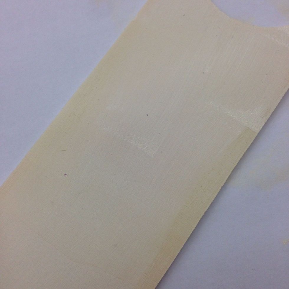 You'll be covering the edges with paper later, so don't worry too much about carefully painting them.