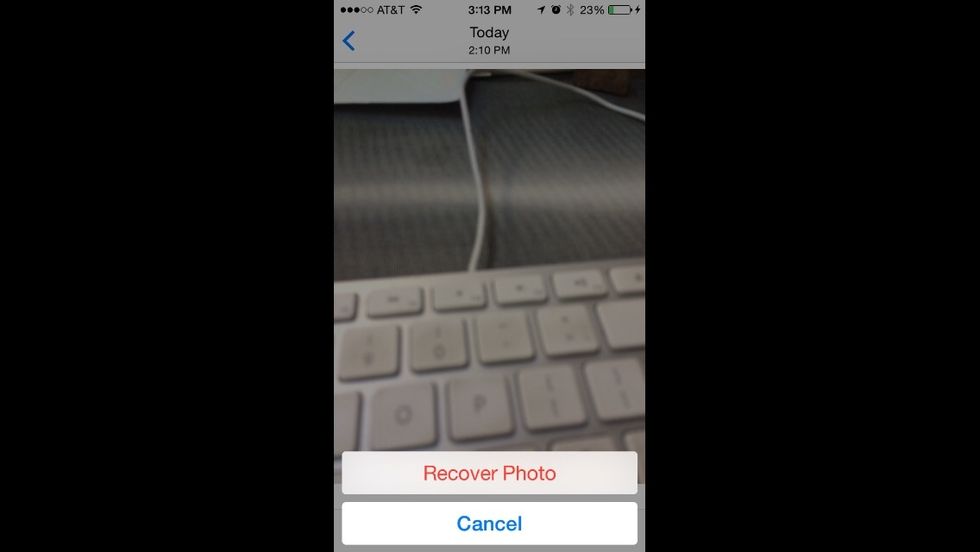 You'll be prompted again to confirm that you really want to recover it! It's that easy.