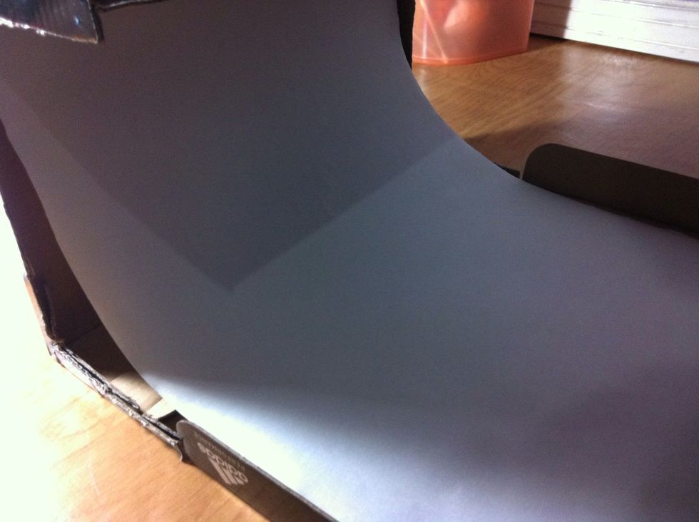 You'll end up with this. \u26d4Note: DO NOT FOLD THE SHEET AGAIN. Leave it in the crescent shape.