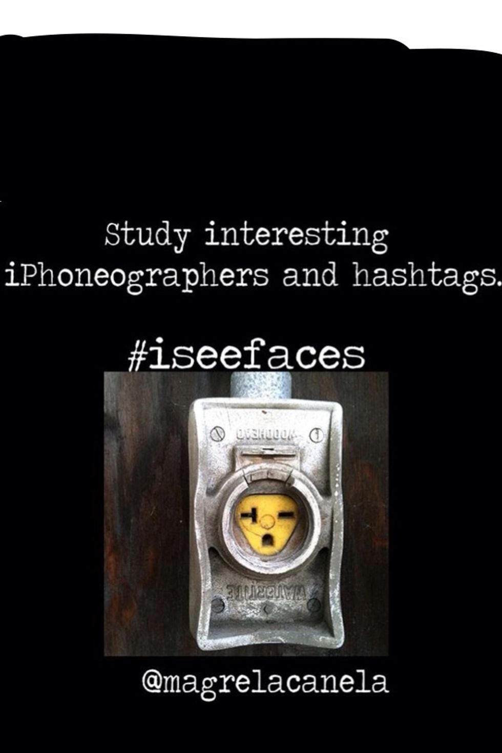 You'll learn a lot by following people & hashtags you find interesting. I guarantee it will teach you a lot about the world and yourself and iPhoneography! You might start noticing lots of new things!