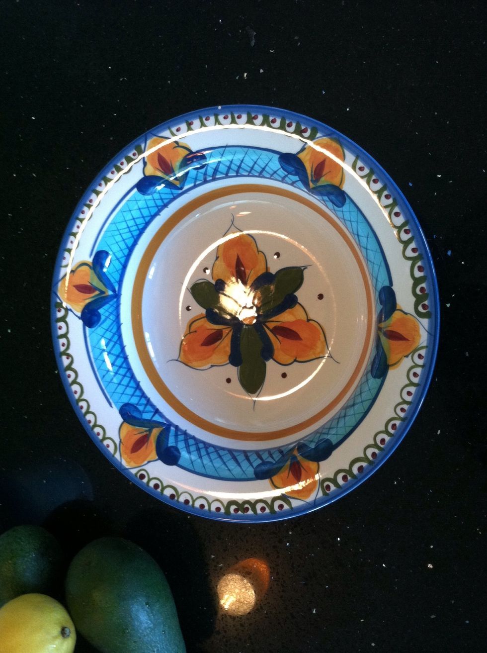 You'll need a large bowl. Make it a nice one so you won't need another bowl for serving it.