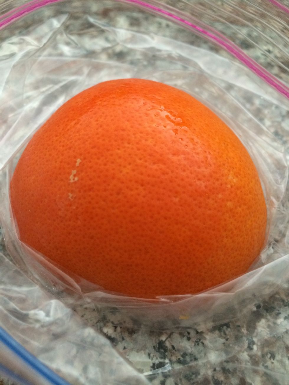 You'll need an essential oil of some sort. I chose to use half a Tanganello. It's kinda like an orange and tangerine. You can use whatever you'd like \ud83d\ude00