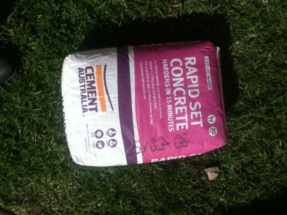 You'll need some quick set cemet