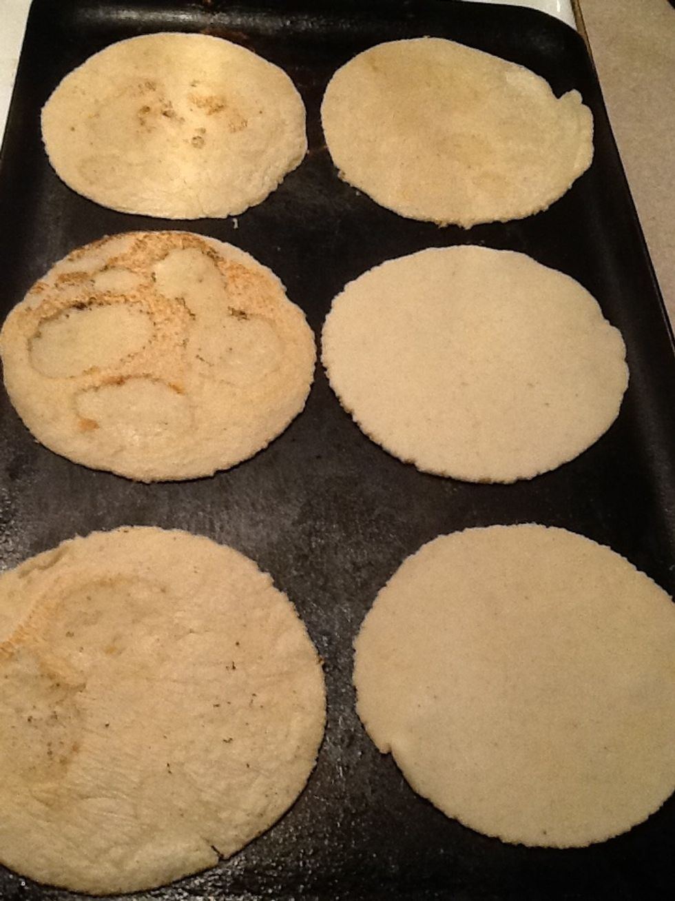 You'll need to flip them over when they are starting to bubble like this