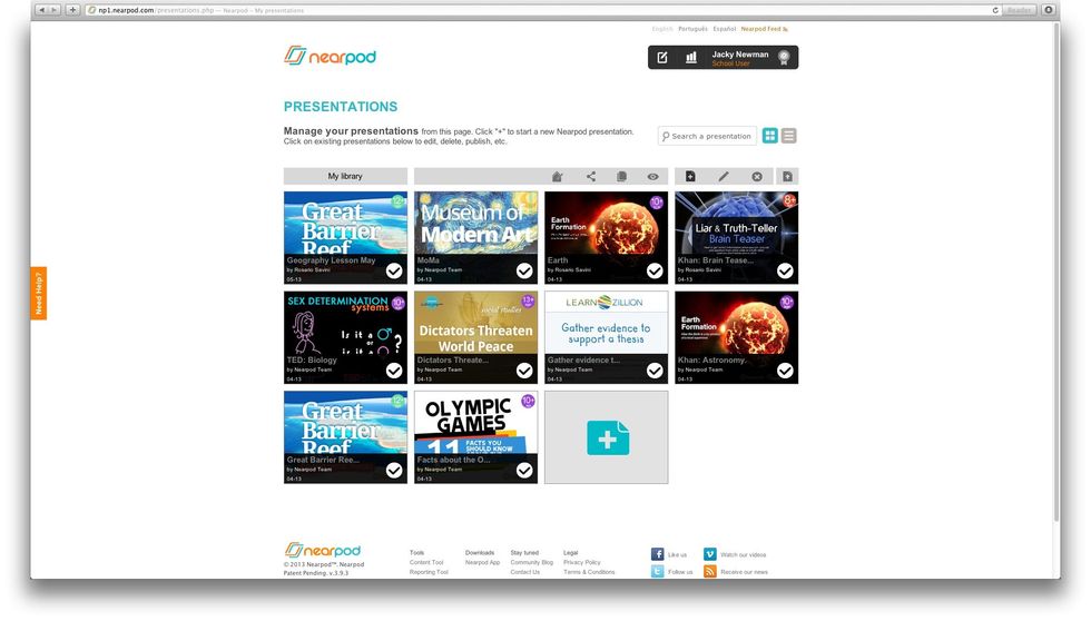 You'll see a white checkmark next to the name of the presentation when it has been published. Check out our new NPPs, available for free at the Nearpod Store!
