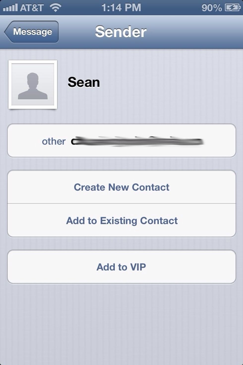 You'll see an "Add to VIP" link below. Tap it to add them to your VIP list.