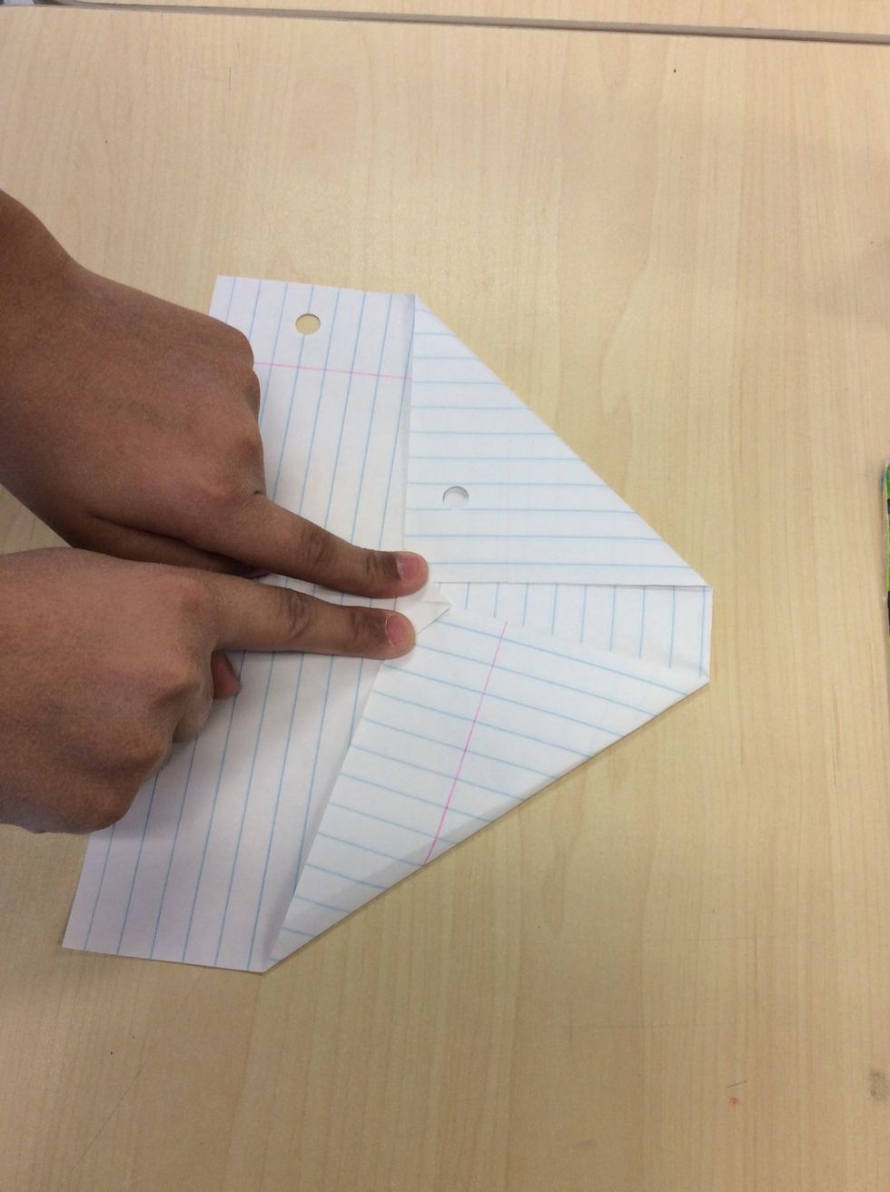 You lock the flap in place