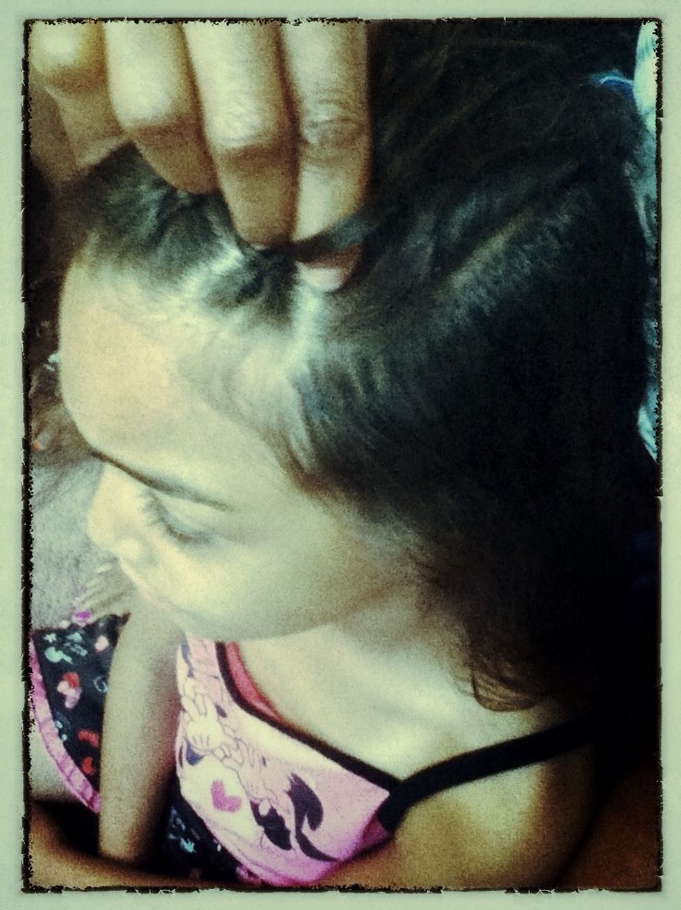 You make the first braid very tight so it stays