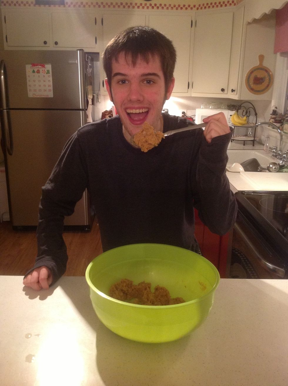 You may be tempted to try your raw cookie dough, but remember it's not safe!