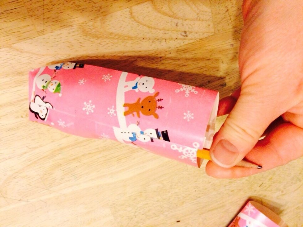 You may have to use a pencil if your hand won't fit it.