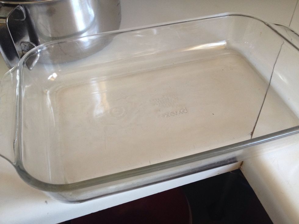 You may need 2-3 pans depending on how much you made