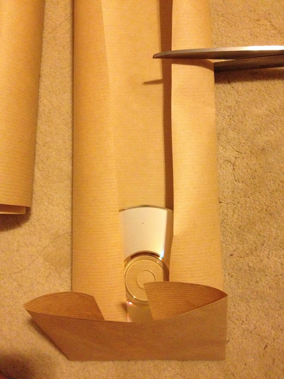 You may need to cut off the top if it's too much paper