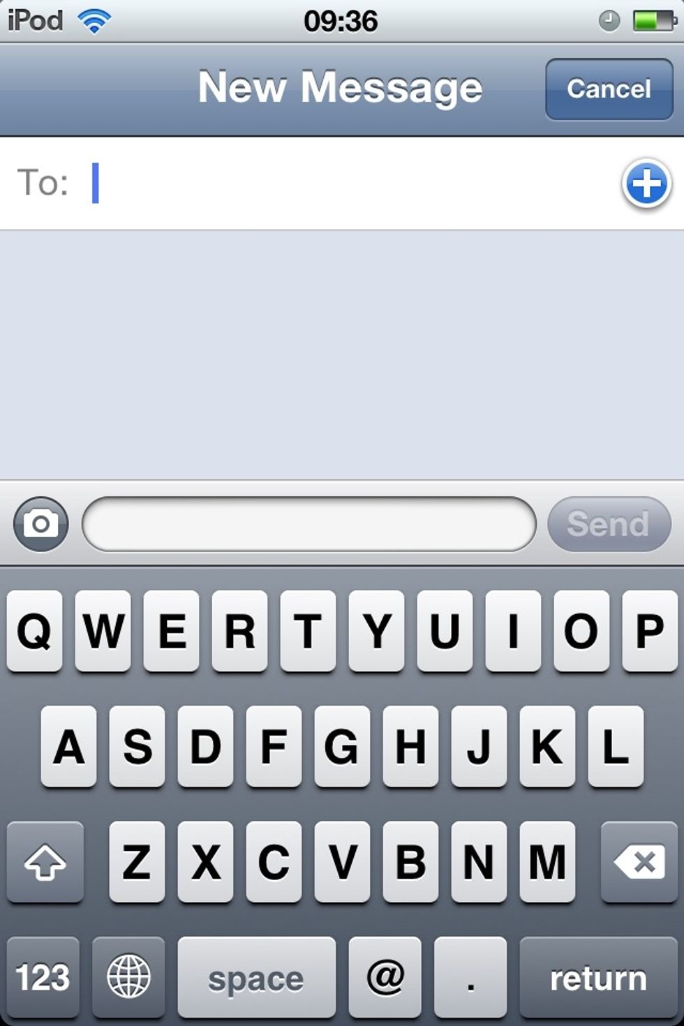 You may not be able to see it but click on the photo and see the bottom left button between 123 and space click on that...