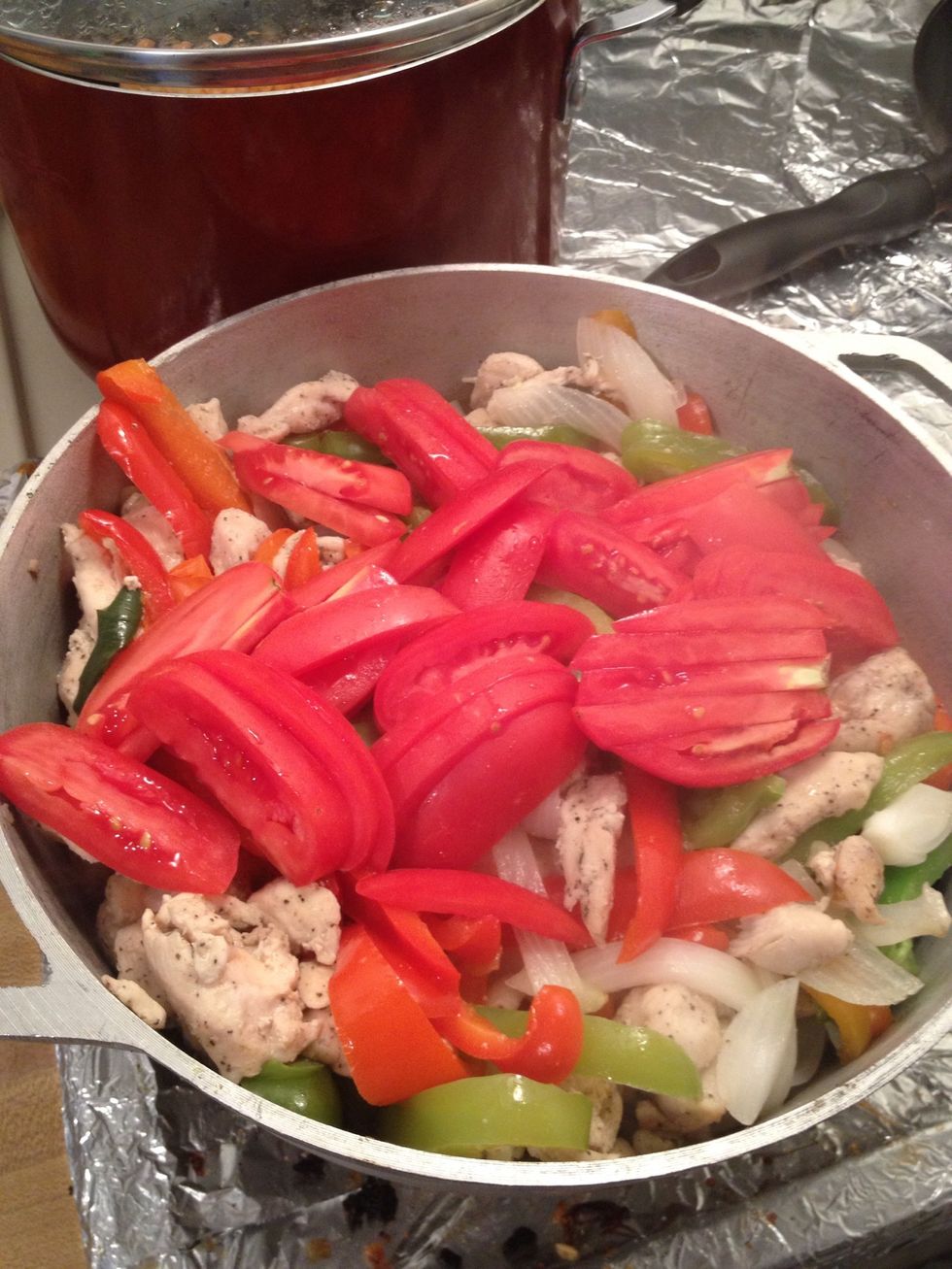 You may want to add more salt. You just added lots of unseasoned veggies.