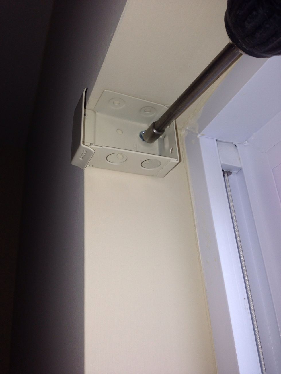 You may want to mark/measure where your brackets will go. (I have a lot of experience, so I skipped this step & drilled one screw into the bracket.)