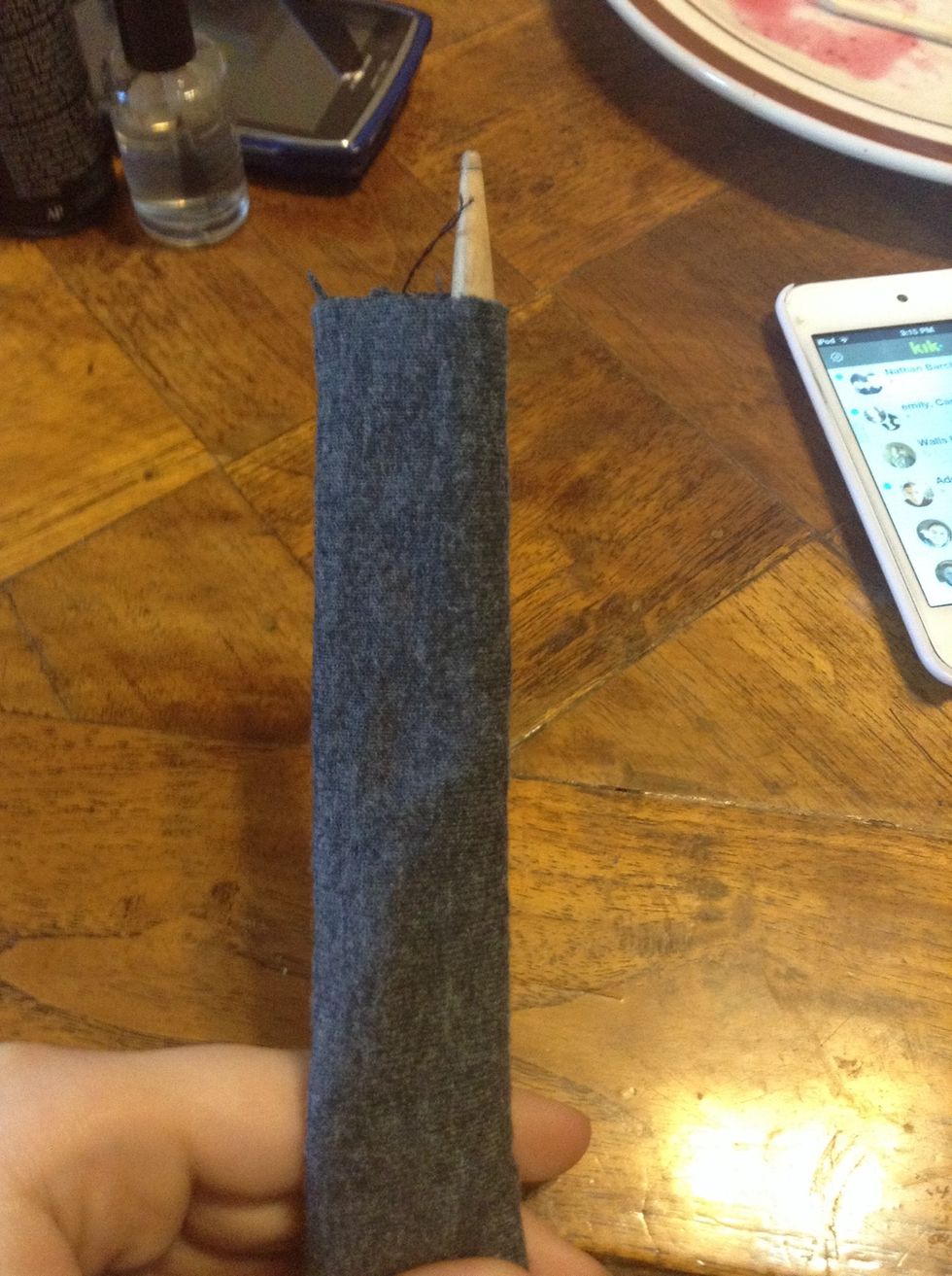 You might have to take it out and move it around to get it through, just make sure not to take the seam out