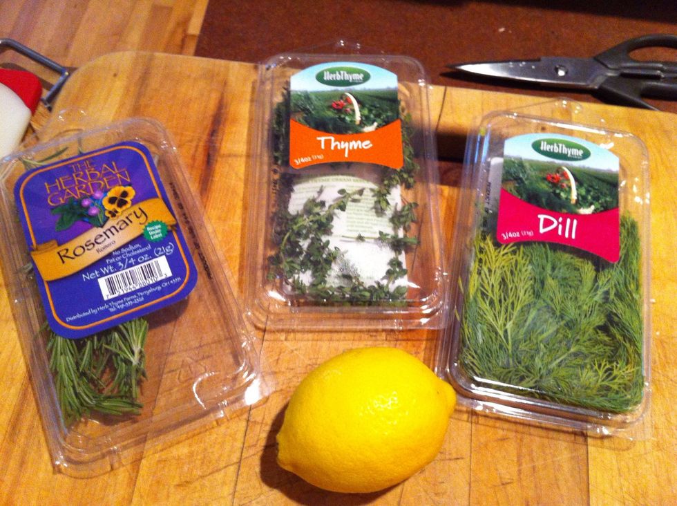 You might wanna add these herbs and lemon to give more flavor to your dinner
