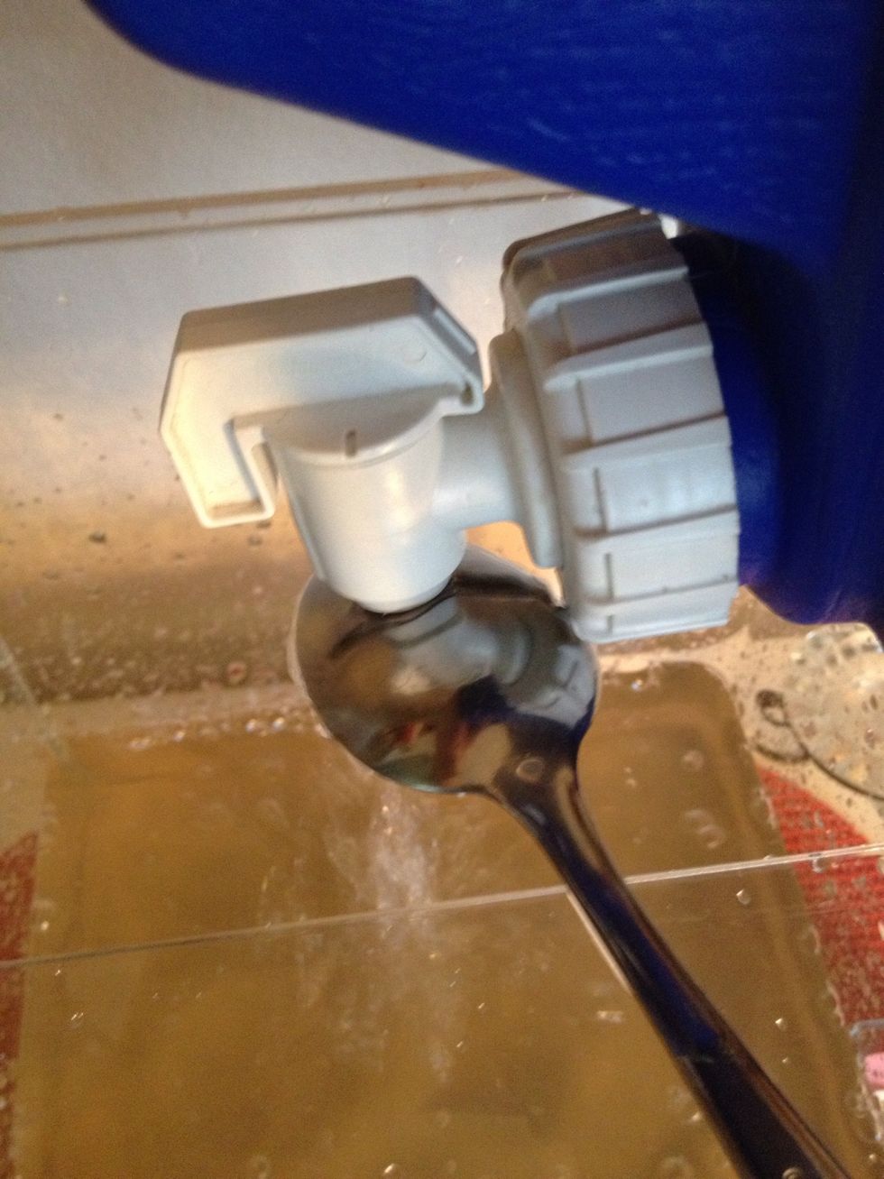 You might want to use a spoon to displace the water. Otherwise it will kick up your gravel. I know about displacement, physics, and erosion thanks to SCIENCE!