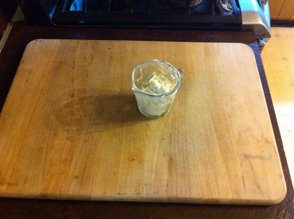 You need 1/2 cup of that flour.