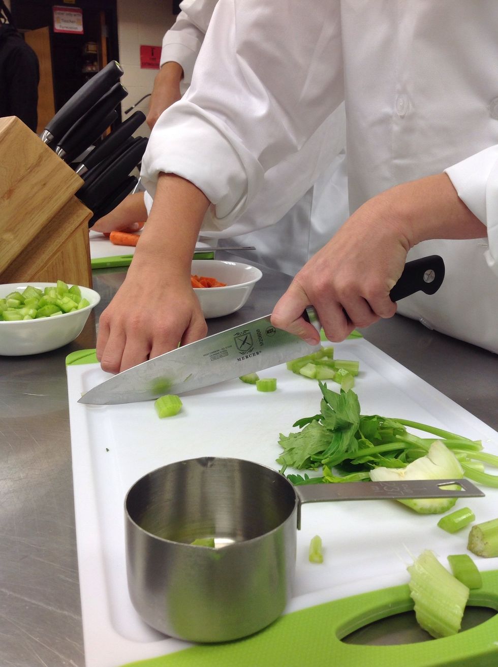 You need 1 c. medium diced celery.