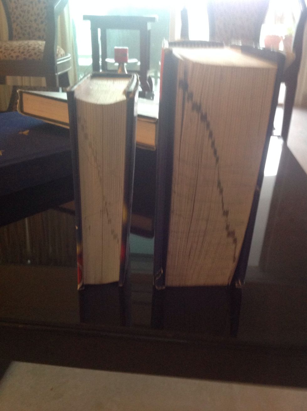 You need 2 strong books one short one long.