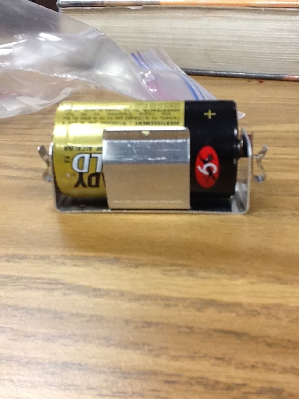 You need a battery and a battery holder. Your source of electricity.