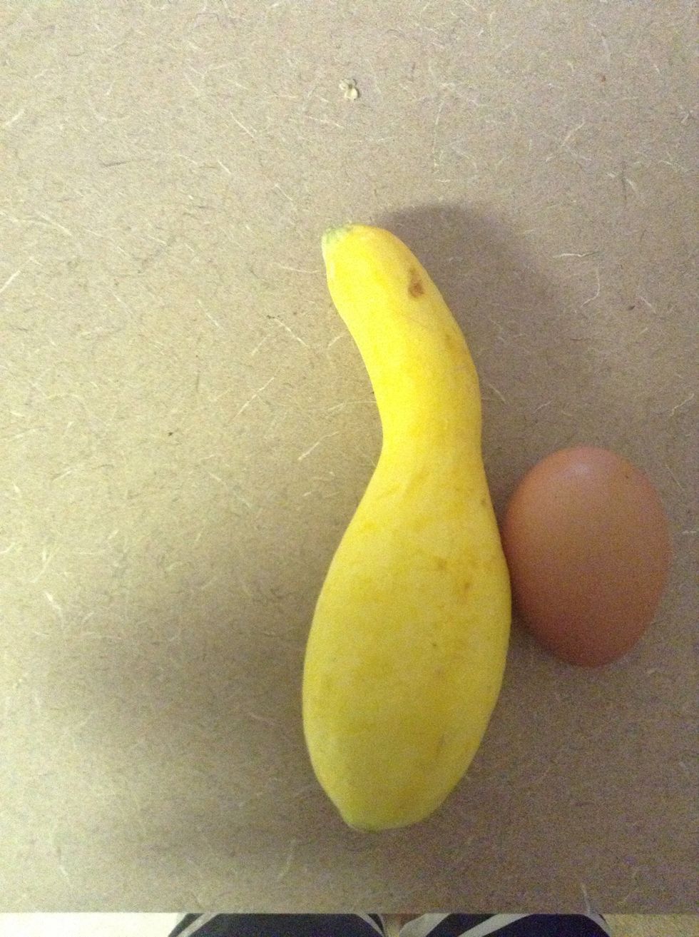 You need a squash and an egg. You can get some flour too if you have it