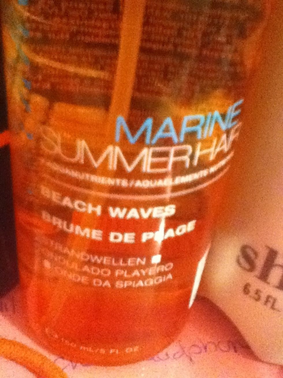 You need marine beach wave spray. (Optional)