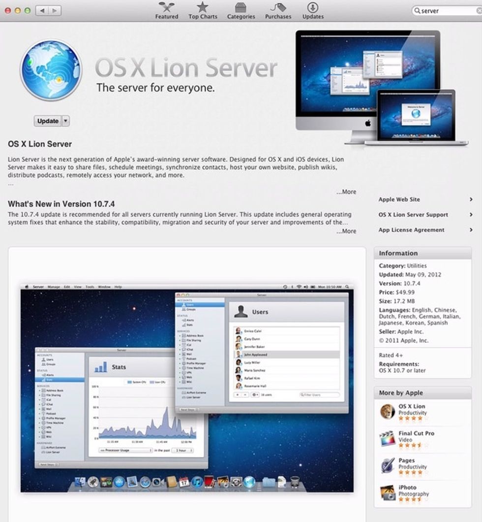 You need to install OSX Lion server from the app store.