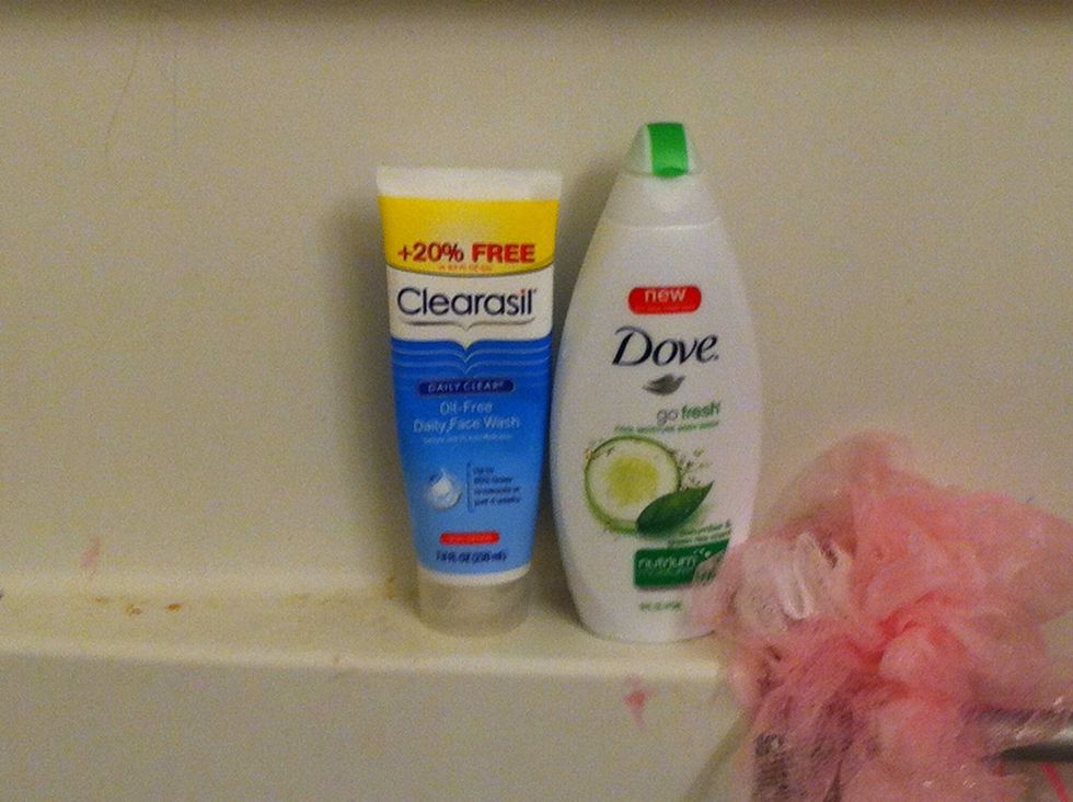 You need to leave it in your hair for a few mins. So I wash my face brush my teeth and wash my body to pass the time it's up to you how you want to but this is how I do it so Yea
