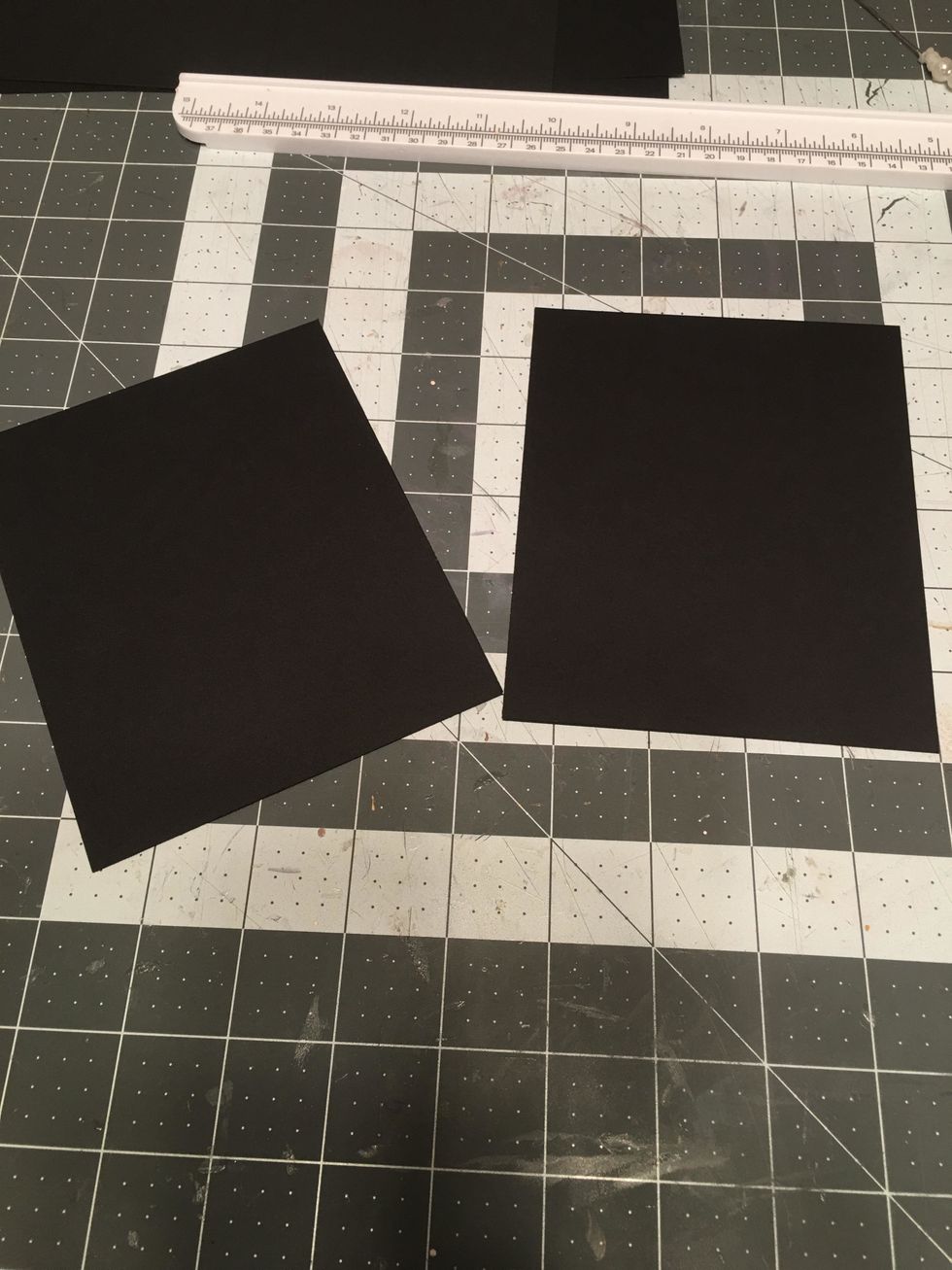 You now have 2 covers out of double cardstock. Set aside for later.