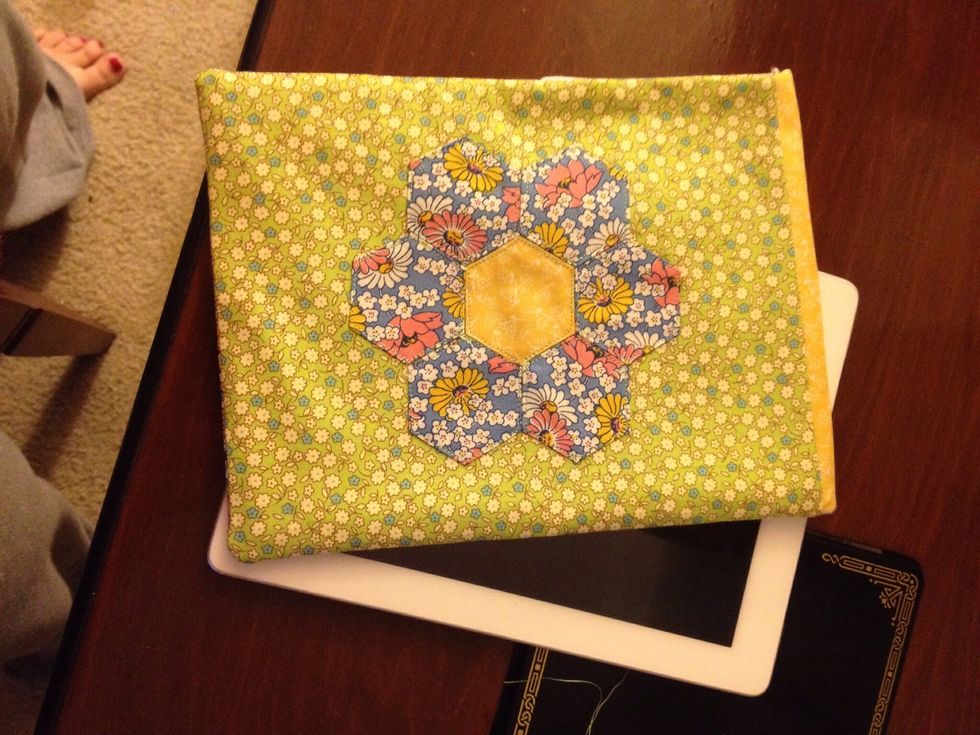 You now have a super cute case to protect your iPad when not in use!