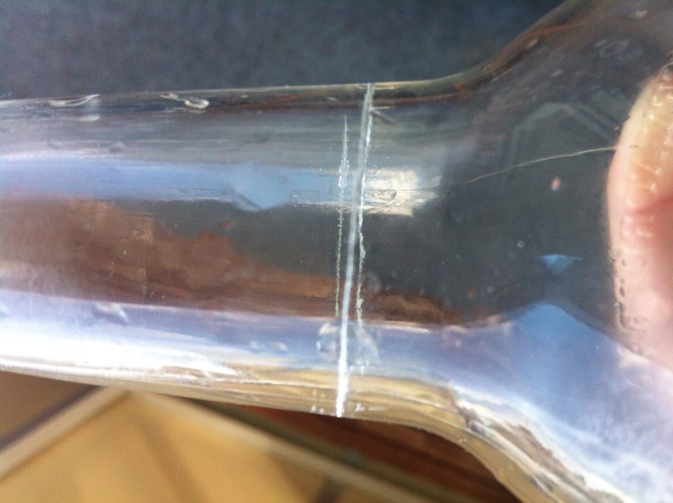 You now have like a scratch, try to make it as straight as possible. Its really hard