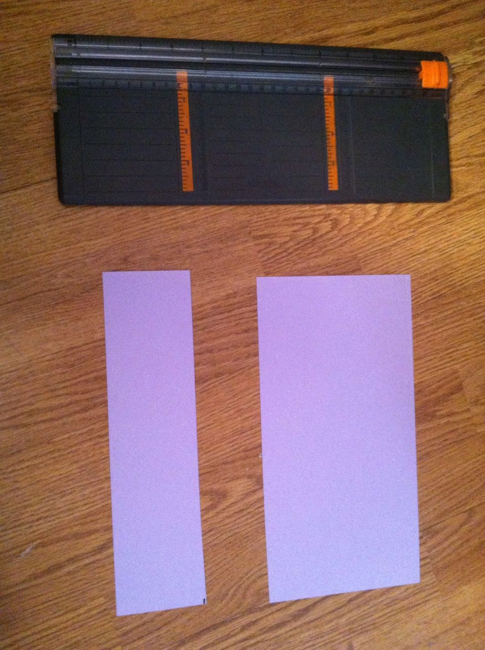 You paper should now look like this! Make sure you hold on to both pieces.