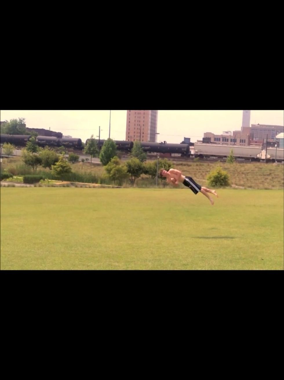 You pull the same way as a single, but this time, you hold it tight until you've completed 2 spins. It should be a slow flip to give you enough time. You also need to be able to get good airtime.