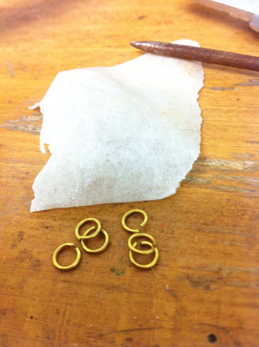 You put it out of the scotch tape and there you have your very own handmade links for jewelry making!!!