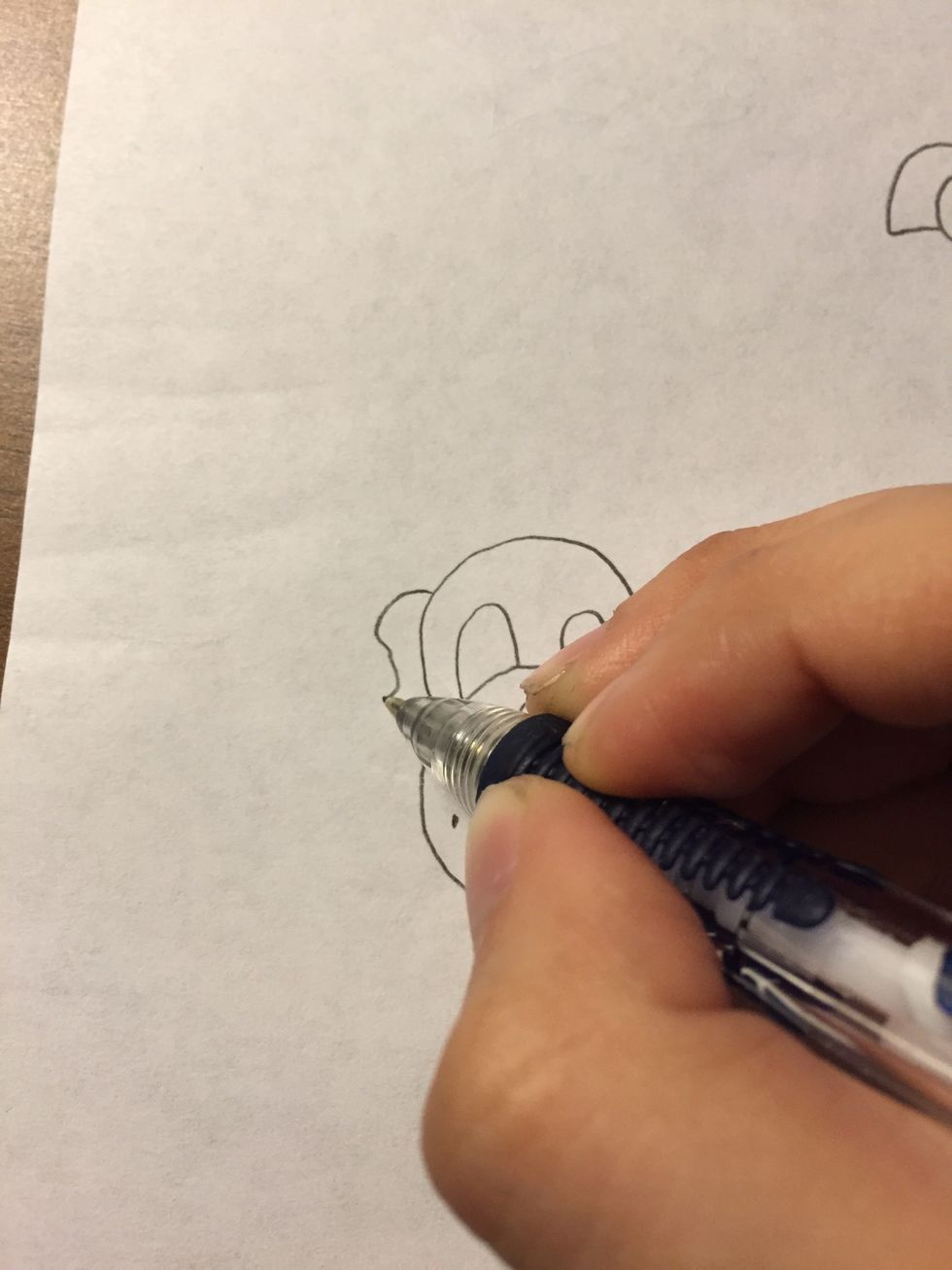 You're gonna draw wavy lines that will end up like..