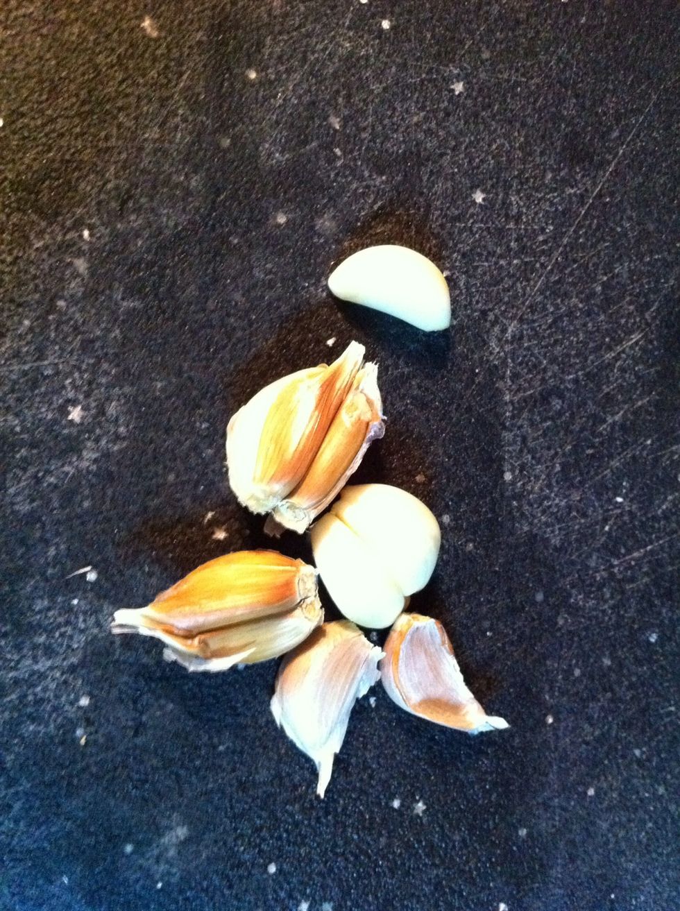 You're left with the cloves in their jackets.