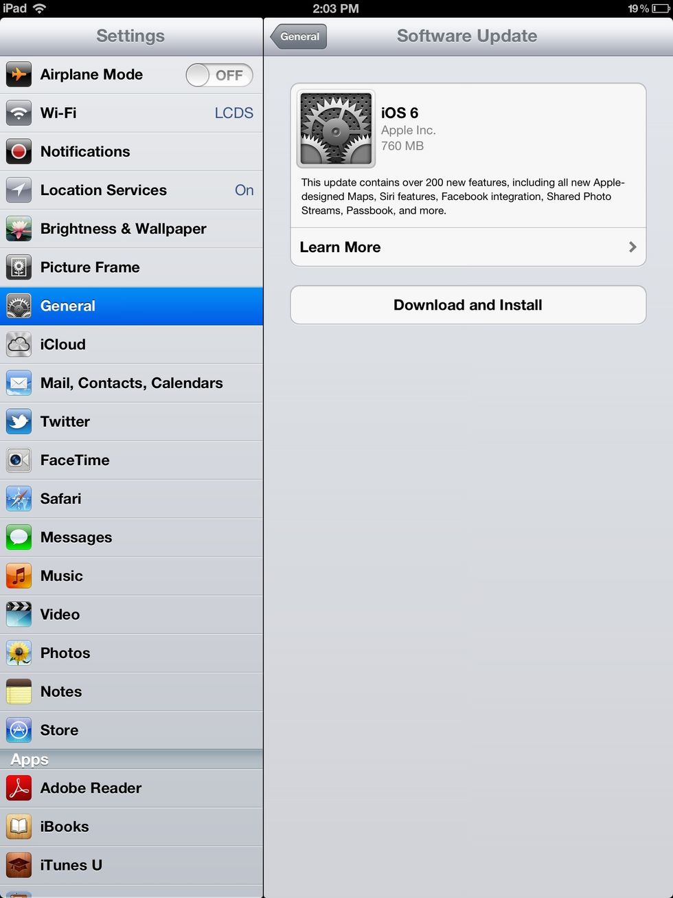 You're not. That's why you're here. Click on Download and Install.