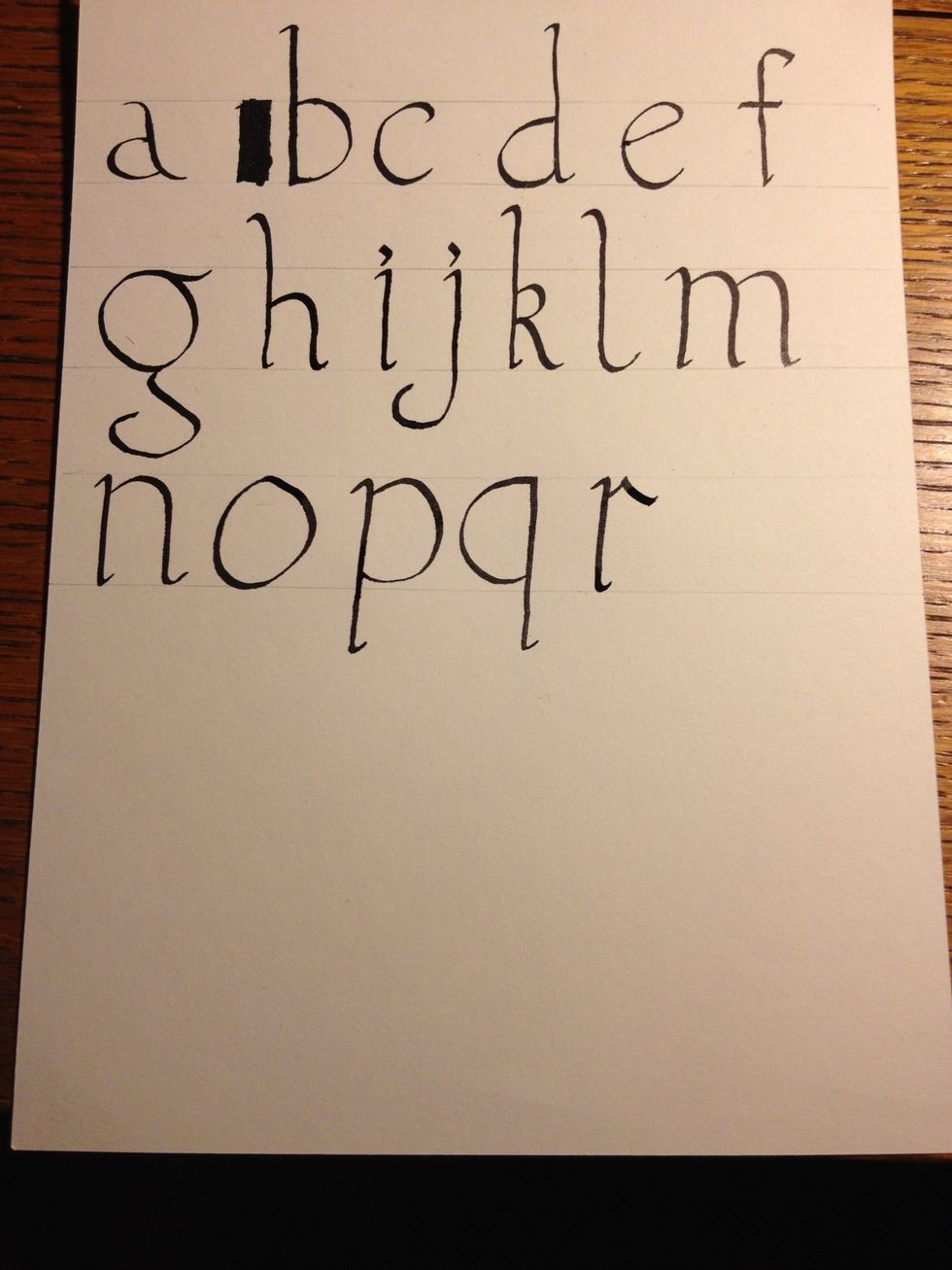 You're well on your way to a complete alphabet!