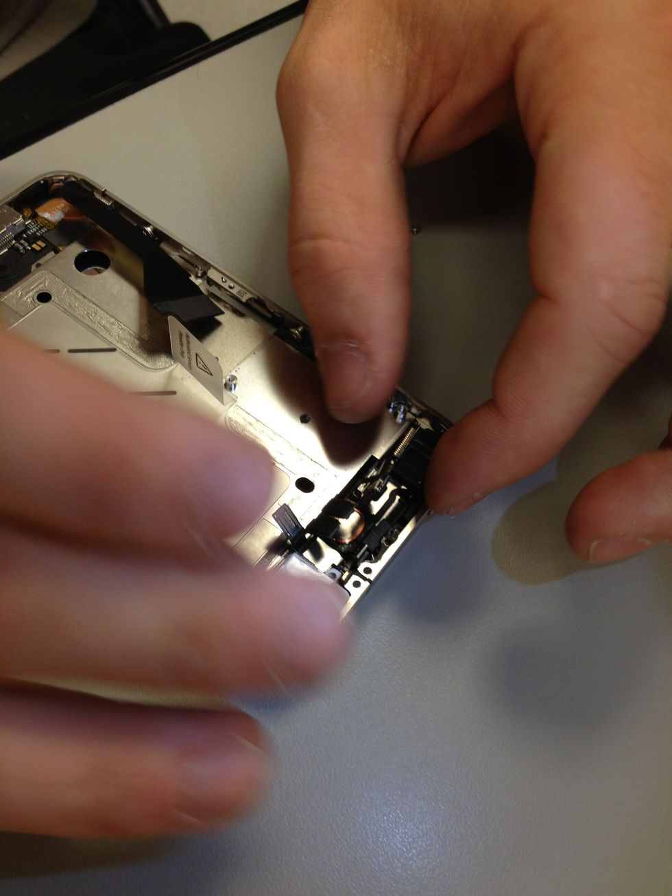 You remember this part right? Just like you took it apart, start piecing back together that beautiful iPhone.