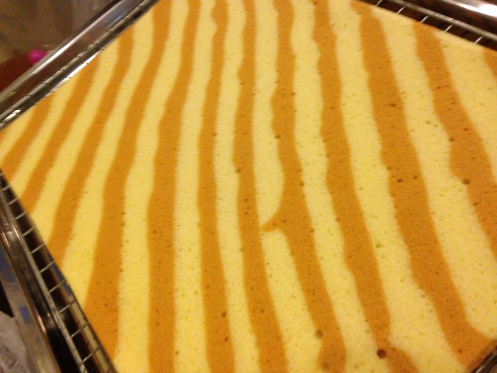 You see like a orange zebra ^^