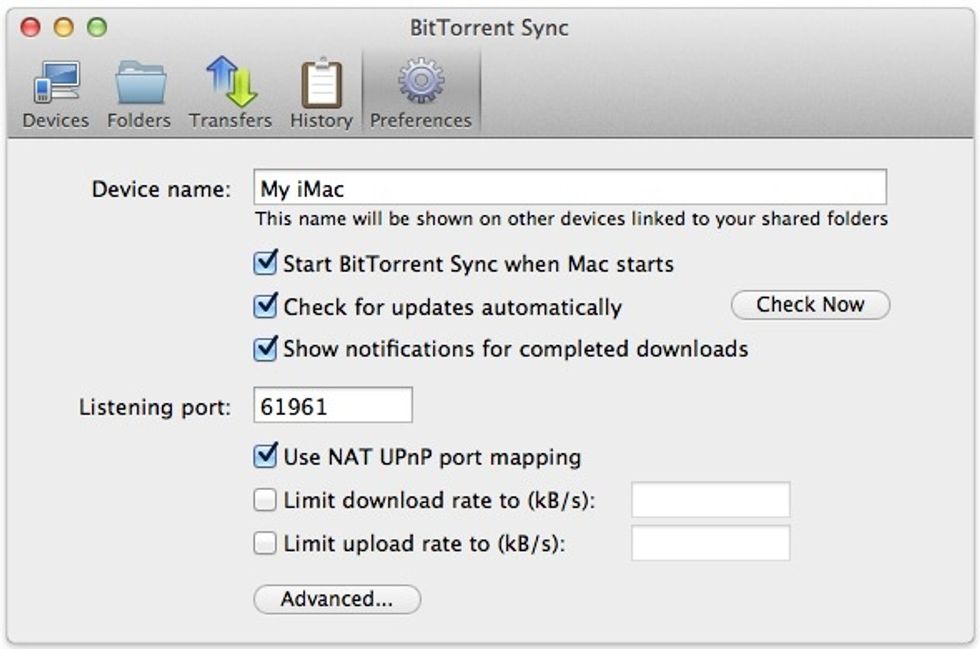 You should enable 'Start BitTorrent Sync when Mac (or PC or NAS) starts' so the application will also be running after a shutdown or reboot.