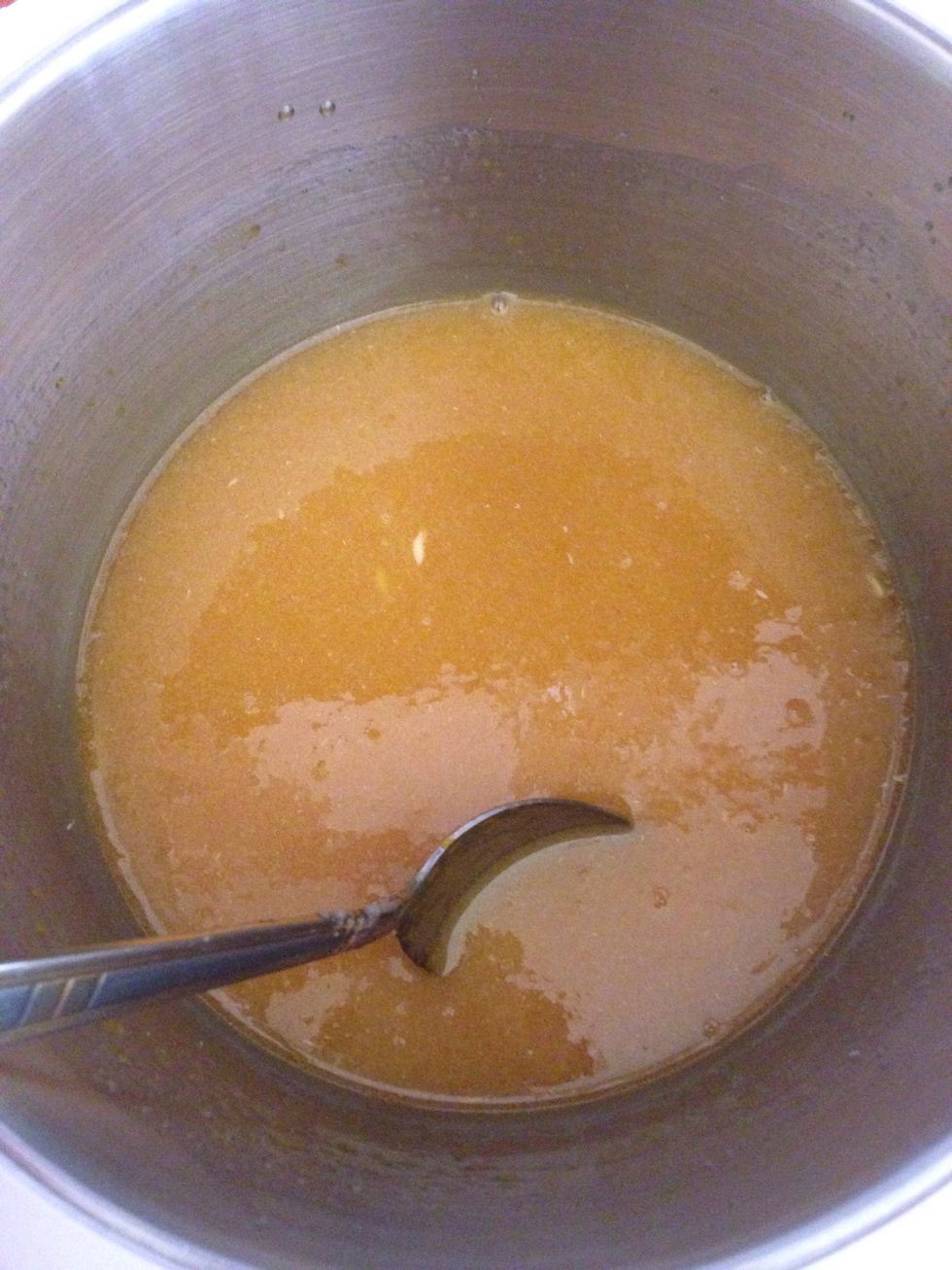 You should end up with such a smooth and glossy batter