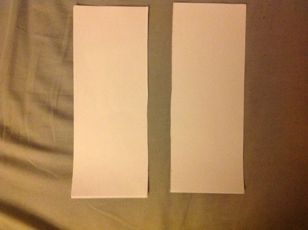You should end up with two things of paper.
