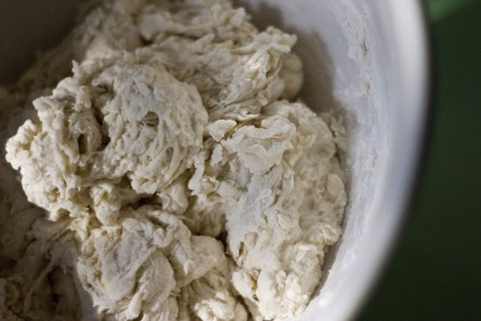 You should have a thick, goopy mass of dough.