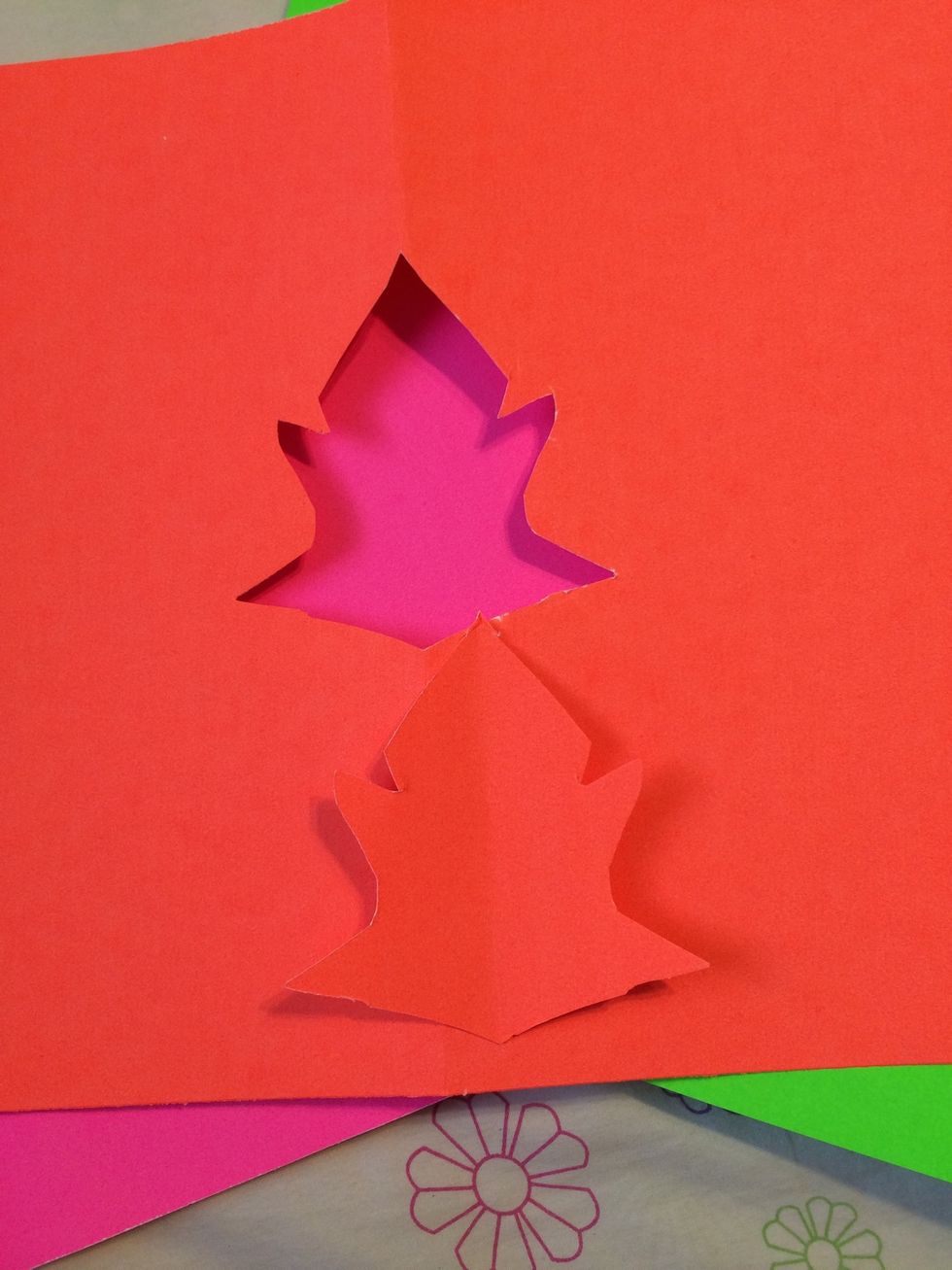 You should have this, based on whatever design you cut out.