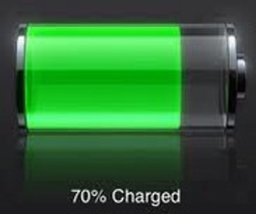 You should see it charging.